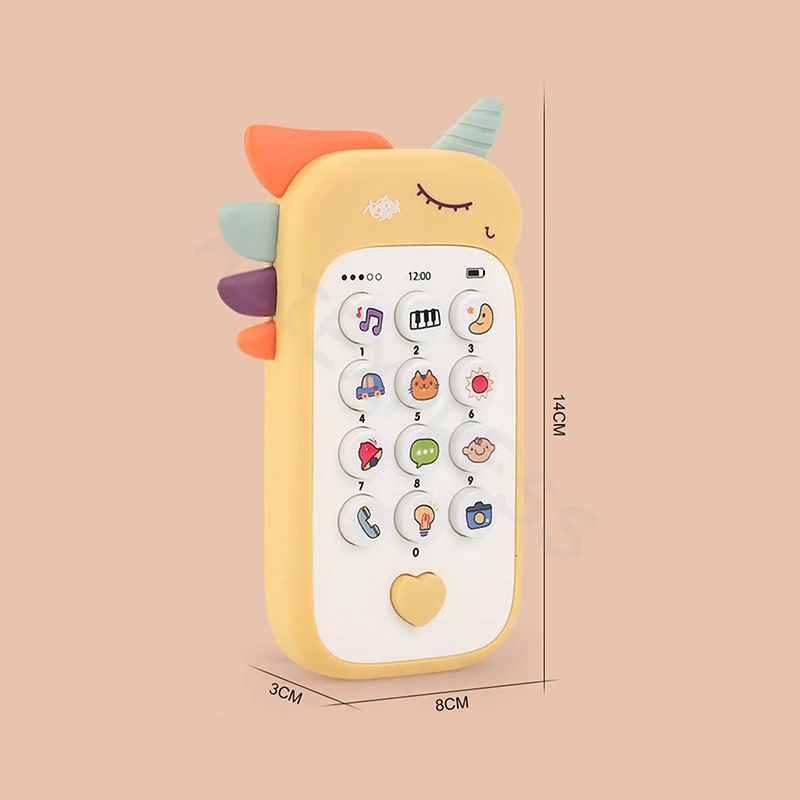 Jouet de téléphone pour bébé, son de musique, jouets de couchage ABS pour enfants, jouet éducatif précoce, cadeaux pour enfants