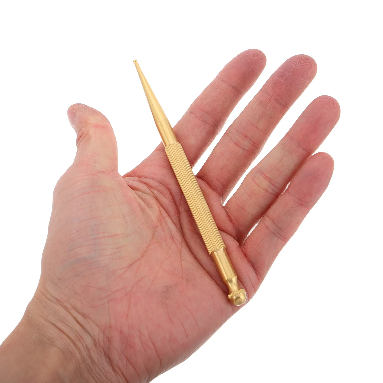 

Brass Massage Stick Precision Craft Deep Tissue Facial Foot Acupoint Muscle Relaxation Portable Foot Reflexology