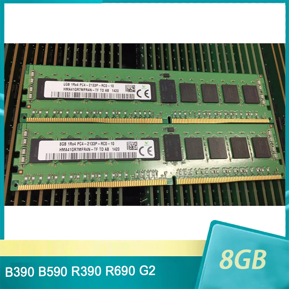 1Pcs For H3C UIS B390 B590 R390 R690 G2 Server Memory 8G 8GB 1RX4 DDR4 2133P REG RAM