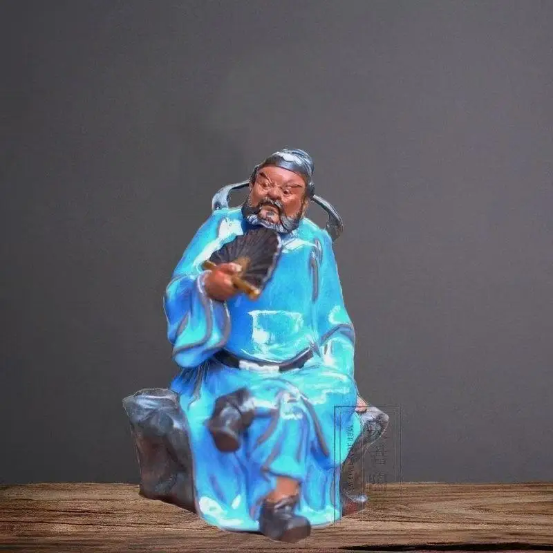 Figure decoration Shiwan kiln ceramic statue----ancient Chinese ZhongKui statue