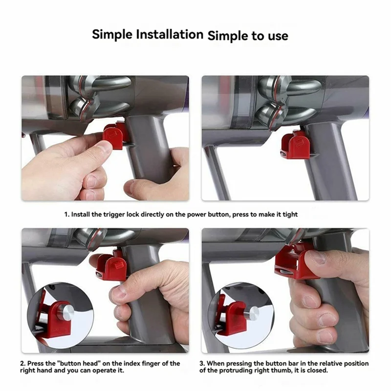 B58B-Brush Head And Motor Switch Lock Set For Dyson V7 V8 V10 V11 V12 V15 Vacuum Cleaner Accessories Replacement Parts