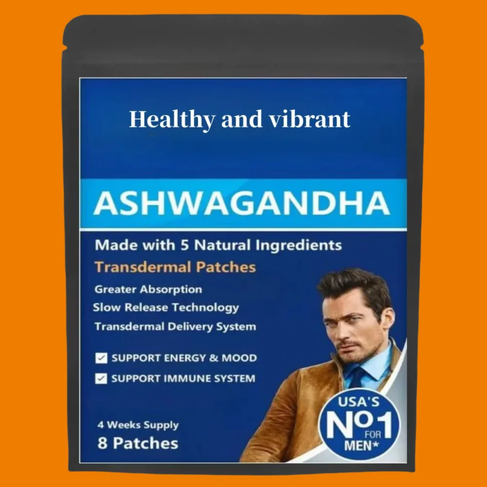 

Ashwagandha Transdermal Patches. Combined With Turmeric, Ginger, Black Pepper And Rhodiola. Mood And Strength Support Supplement