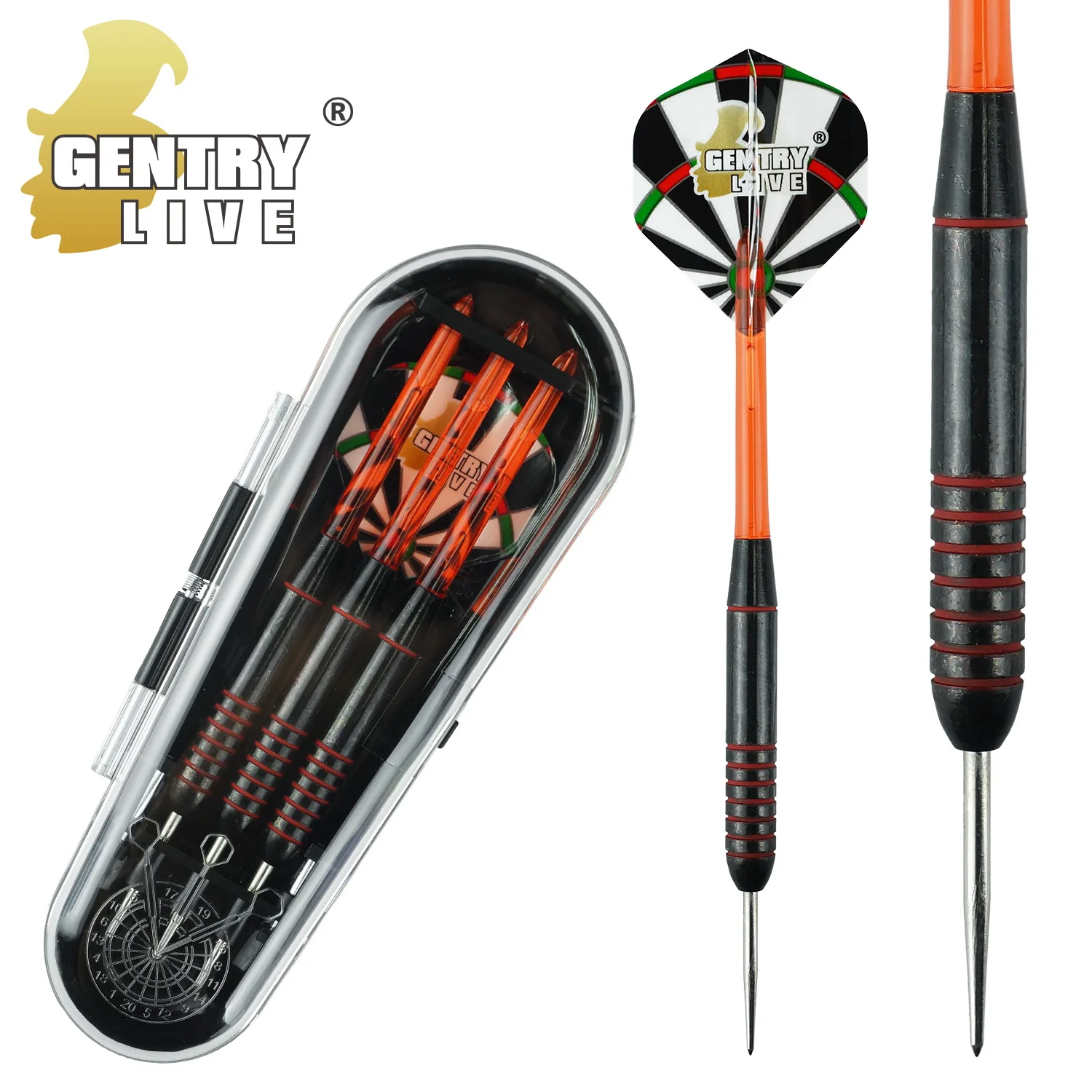 

GENTRY LIVE Rigid Dart Needles 80% Tungsten 22g Set of 3 Professional Pure Copper Rigid Darts