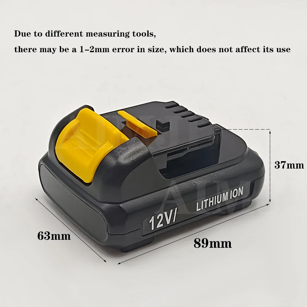 10.8V/12V Replacement for Dewalt DCB120 Lithium-ion Batteries 12V 3.0Ah Battery DCB123 DCB125 DCD710 Power Tools Battery