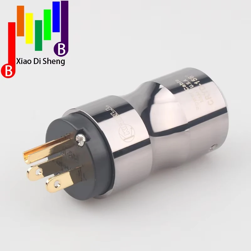 Hifiオーディオビデオ電源コネクタプラグ,24K金メッキ,DIY, AC電源,電気,オス,メス,米国,iec,15a