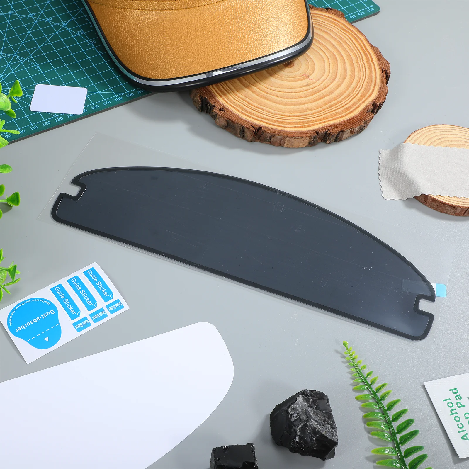 Visor Film Anti Fog Rain Resistant Sun Protection Uv Blocking Transparent Coating Sticker for Motorcycle Riding