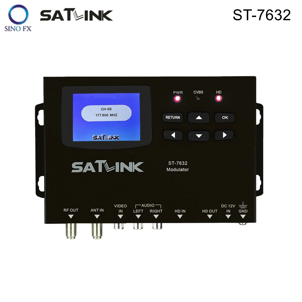 SATLINK ST-7632 ISDB-T Modulator 1 Route MPEG1 MPEG4 For Brazil Japan Argentina