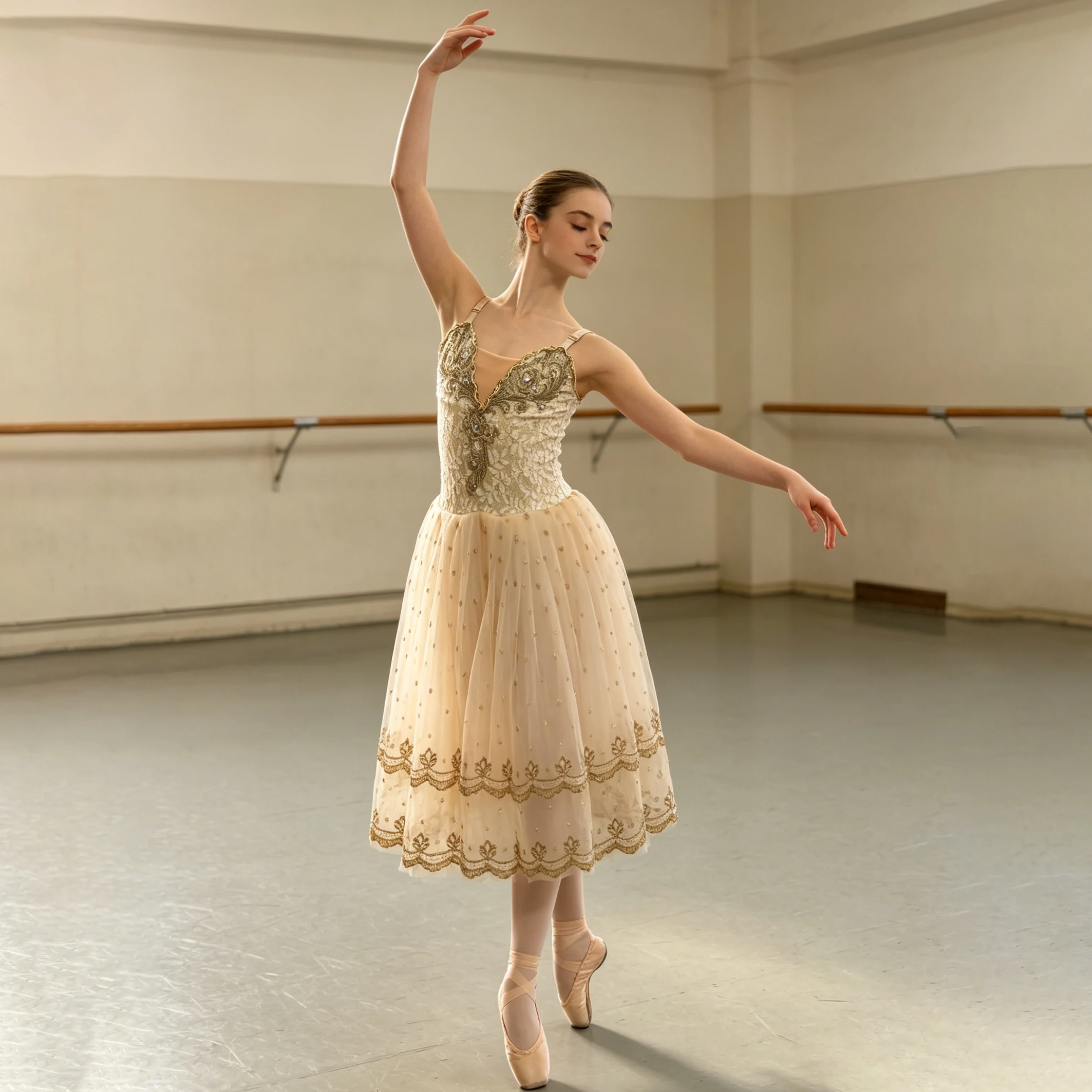 Professionelles Romantisches Tutu-Ballettkleid mit Bestickten Diamant-Patchwork-Elementen Ballerina-Partykleid Kinder-Ballett-Tanzkostüme