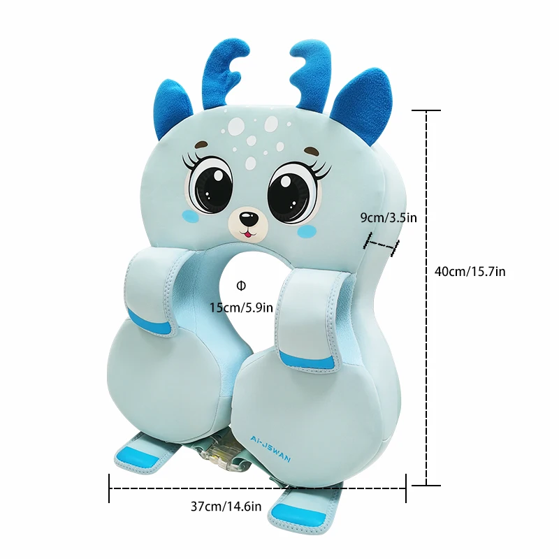 Baby Pool Floats Non-Inflatable High Buoyancy Swimming Ring Swim Aid for Toddlers Kids Aged 0-3 Years Old