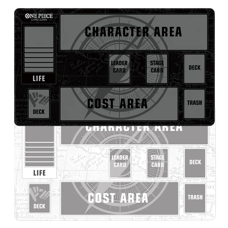 Jednoczęściowy Pad na karty OPCG podstawowy Model biały i czarny DIY zabawka Anime postaciami z gry 600x350mm mata na karty bojowe dla jednego gracza