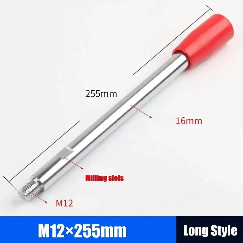 1Pcs New M6-M12 Handle Bar Long Grip Fixed Machine Work Rod Bakelite Knob Carbon Steel Bar Bench Drill Accessories