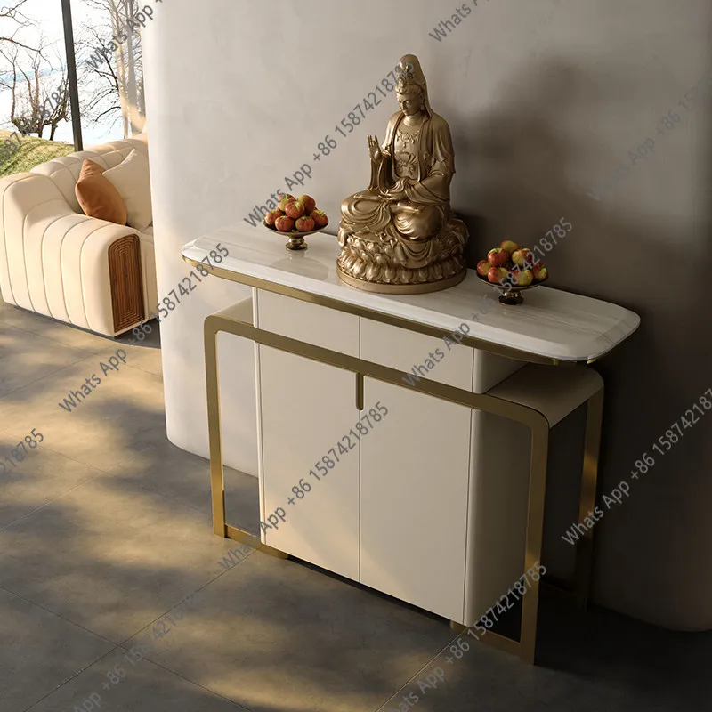 

Light luxury marble offering table Household shrine Gongtai offering table Buddhist niche Modern simple Buddha table