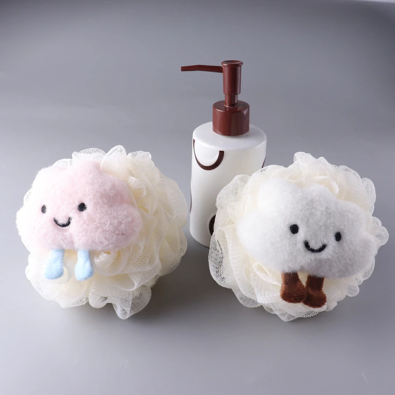 New Cute Mengmeng Bath Ball Large Supermarket Soft Bubble Net Cloud Cartoon Ball Bath Flower Bath Wipe