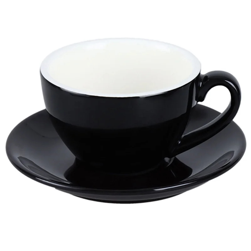 

Кофейная чашка ABZL в европейском стиле, 220 мл, минималистичная однотонная кружка с основанием, кружка для пары, чашка для латте, чая