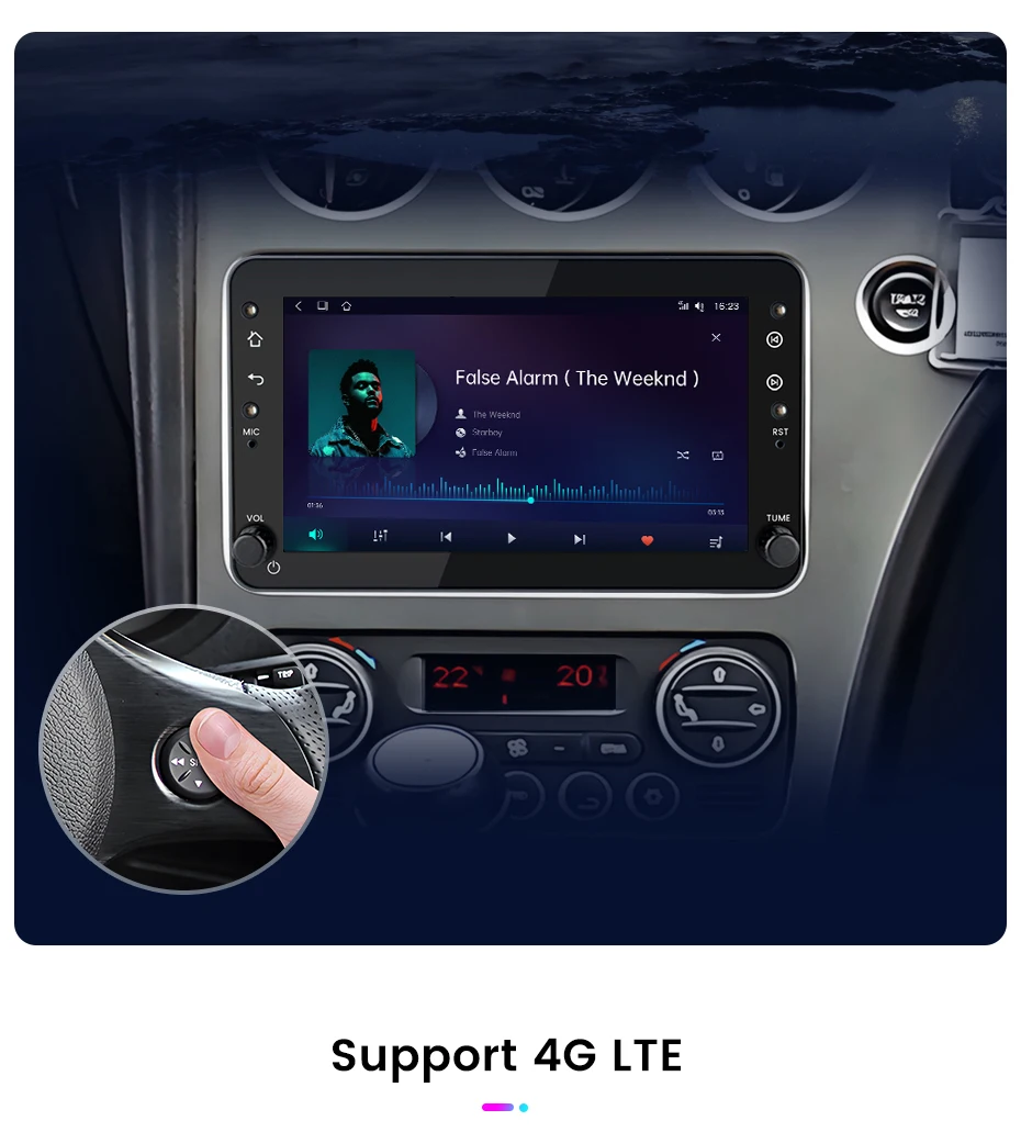 Junsun 7" Wireless Carplay Android Auto Autoradio für Alfa Romeo 159 Brera Spider Sportwagon Stereo GPS Multimedia Player FM SWC – Detail 17