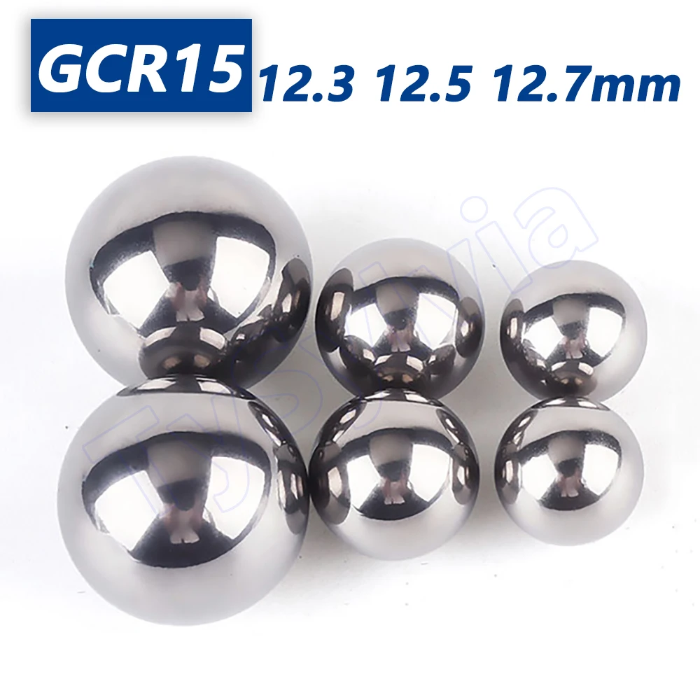 

Precision Solid Balls Bearing Steel GCR15 Smooth Round Beads Dia 12.3mm 12.5mm 12.7mm