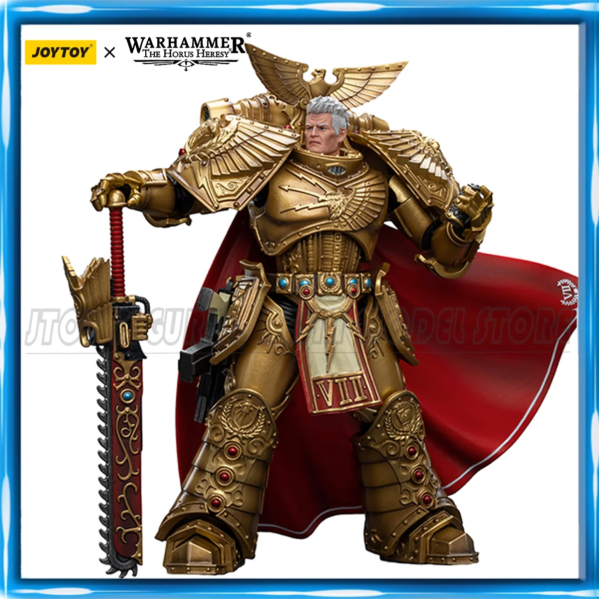 [IN-STOCK] JOYTOY Warhammer 40K 1/18 Action Figures Imperial Fists Rogal Dorn Anime Model Toys Christmas Gifts