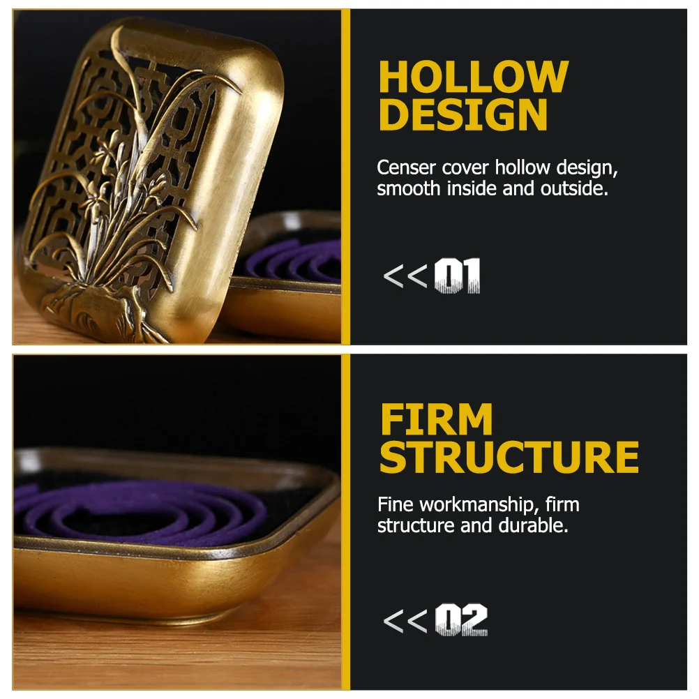 

Burner Hollow Alloy Tea Ceremony Decor Censer For Home Office Incense Burner Bedroom Tea Ceremony Desktop Ornament