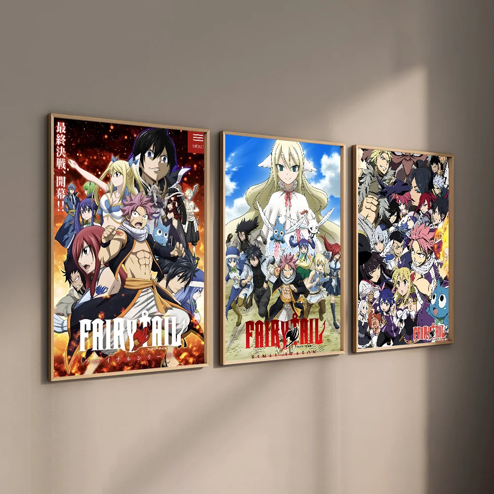 1 قطعة أنيمي F-الجنية الذيل ملصق رائع ملصقات مقاوم للماء جدار الفن لغرفة المعيشة غرفة الرجعية ديكور هدية طباعة عالية الجودة #6