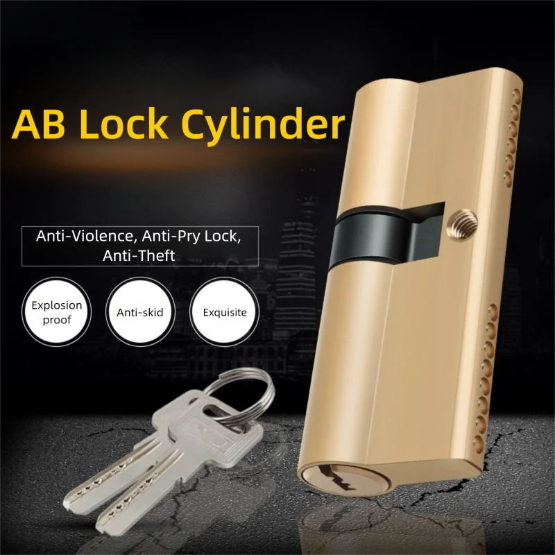 

Дверной цилиндр Замок со смещением 65 70 80 90 100 мм Цилиндр AB Ключ Противоугонный входной латунный дверной замок Удлиненный сердечник Удлиненные ключи