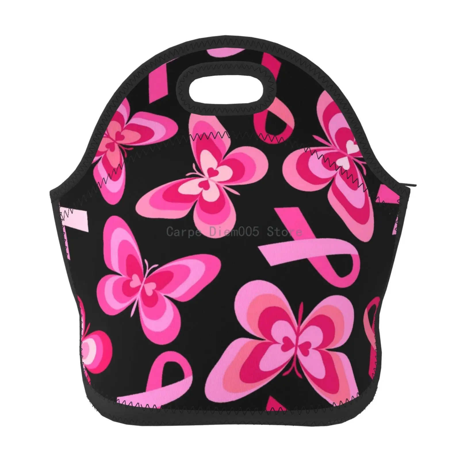 Breast Cancer Awareness Lunch Bag For Women Men Insulated Lunch Box For Adult Reusable Lunch Tote Bag For Work, Picnic, School