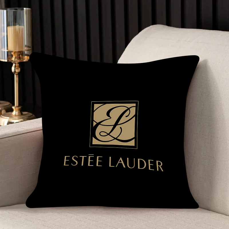 Square pillow bedroom sofa leisure comfortable two-sided pillow living room Estée Lauder pillowcase Fashion brand Home Decor