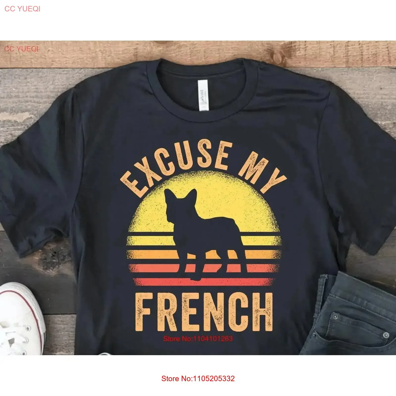 French Bulldog T Shirt Frenchie Dog Walking Owner Excuse My Idea vintage Washed Comfortable Soft Unisex streetwear Stretched