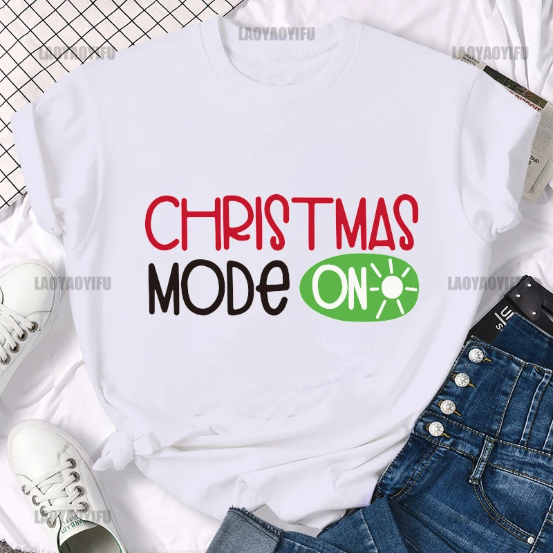 

Merry Christmas T-shirt for Men Clothing Christmas Holiday Party Tees Shirt Short Sleeve Tops Casual cotton Streetwear