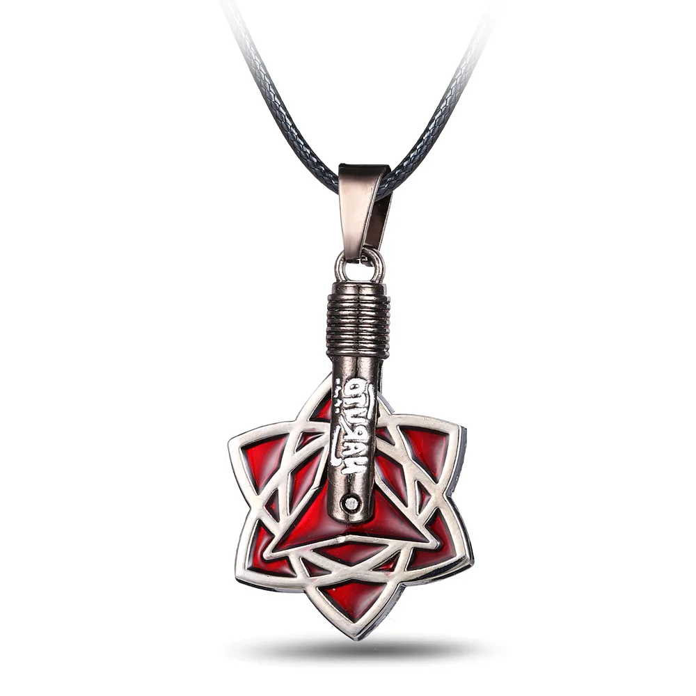 Anime Necklace Uchiha Sasuke Hatake Kakashi Mangikiu Shalingan Necklaces Pendants Bag Accessories Figure Toys