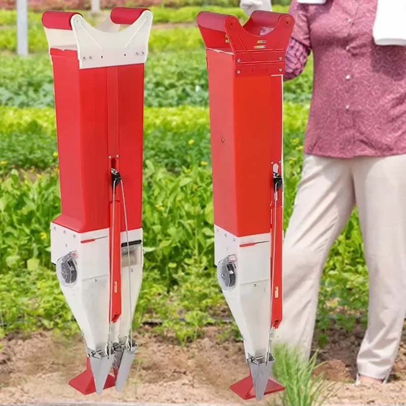 Stainless Steel Manual Seeder Hand Operated Corn Planter High Efficiency Soybean Peanut Sowing Machine for Hillside Farming