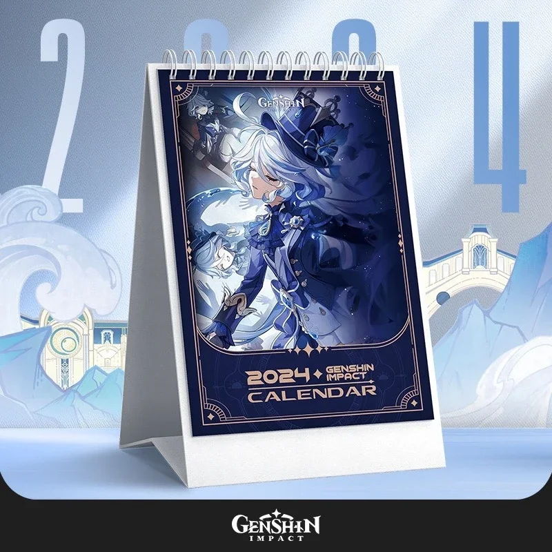 Anime Genshin Impact Furina  Cosplay Dragon Year desk calendar ambitus  Gift