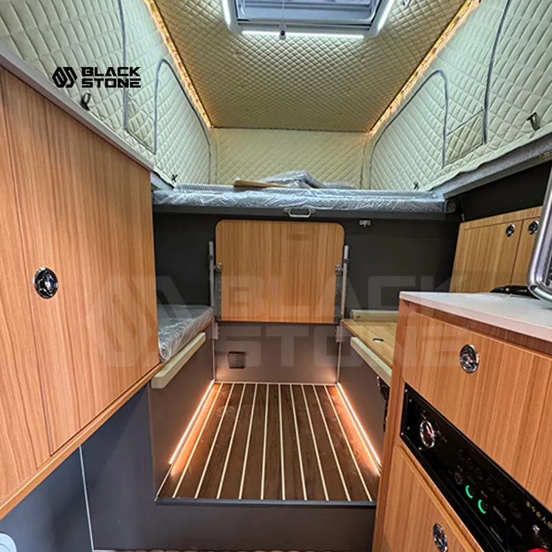 2025 Hot Sale Off Road Truck Camper Rv Overland Aluminum Pickup Flat Axel Box Flatbed Unit Camping Popup Canopy Fiberglass view 4