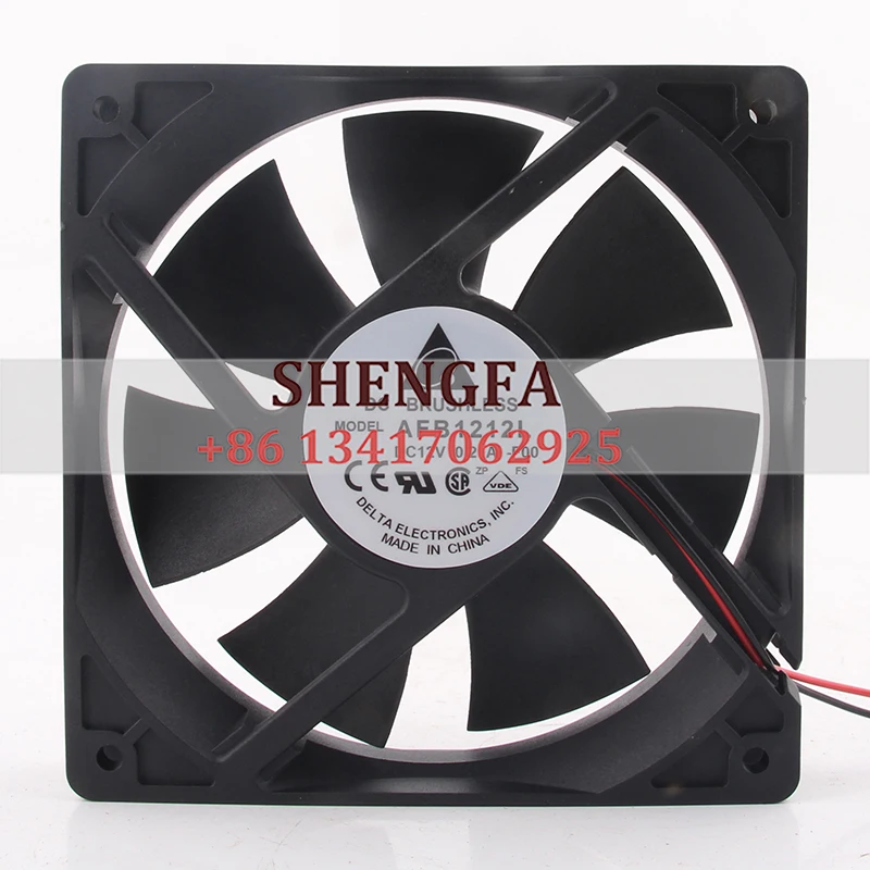 Delta AFB1212L Case Cooling Fan  24V 48V DC12V 0.21A EC AC 120X120X25MM 12cm 12025 Speed Measuring Chassis CPU Silent