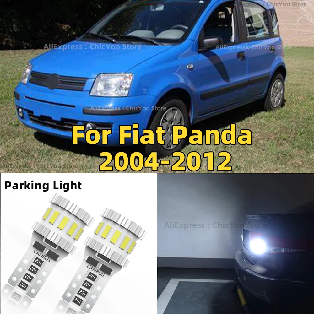 W5W Parking Light T10 Led Bulbs Canbus Car Signal Lamp 6000K For Fiat Panda 2004 2005 2006 2007 2008 2009 2010 2011 2012