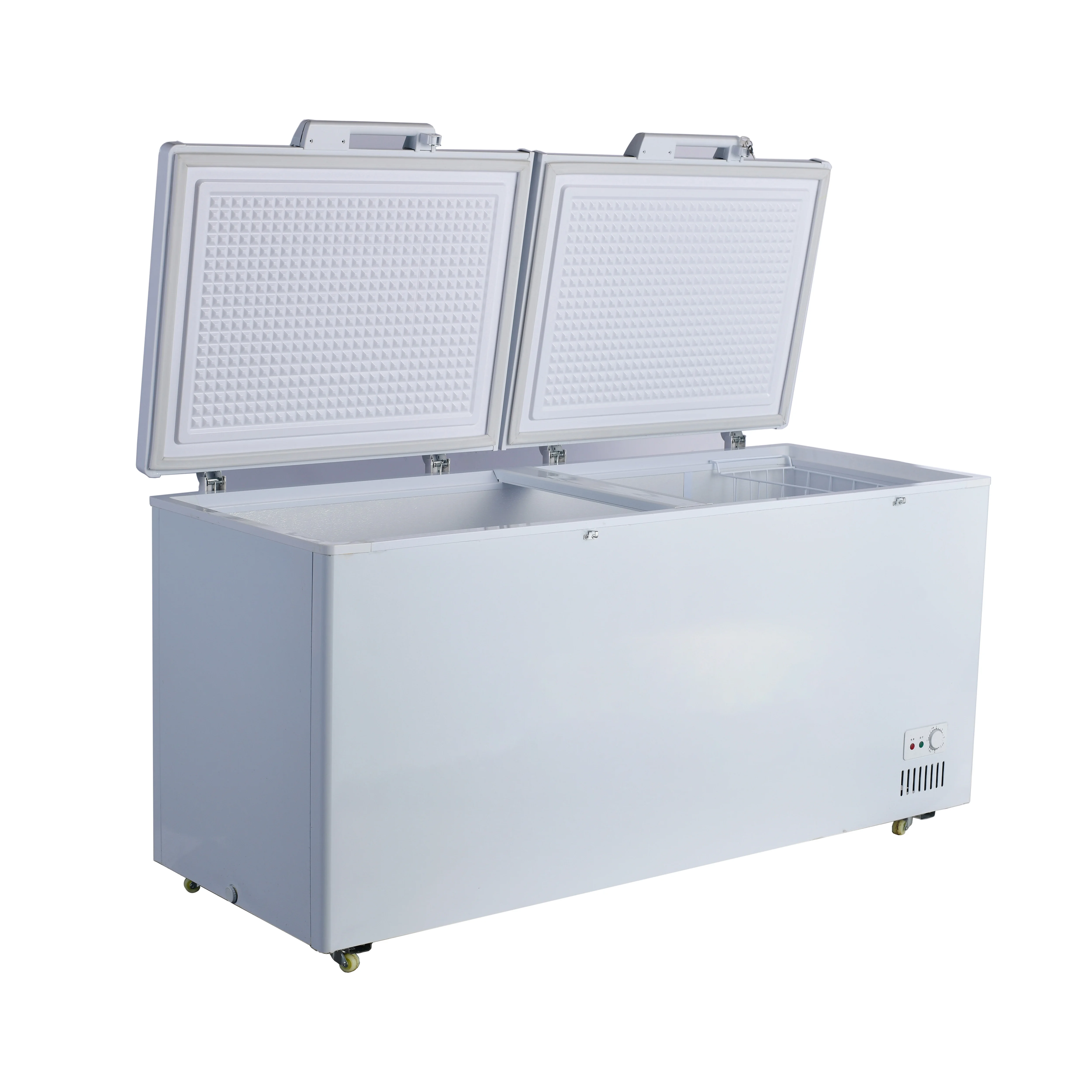 Commercial chest freezer horizontal double open freezer horizontal industrial freezer