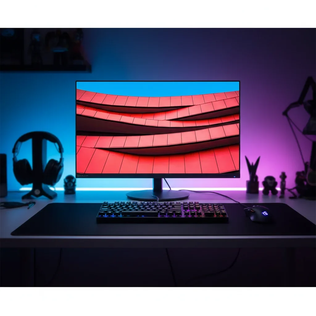 Sharp MultiSync DD-E244F Monitor Full HD da 23,8", display con cornice sottile con 178 °   Angoli di visualizzazione per uso ufficio e multi-monitor