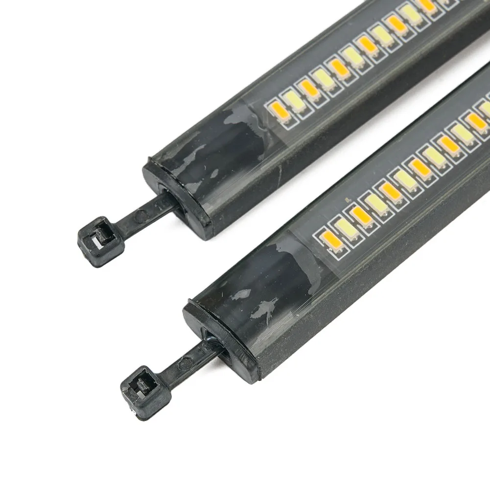 LED Turn Signal Light Light Strip Light Turn Signal White & Amber 120 Degree Viewing 2X Driving Light Flowing Amber For Honda