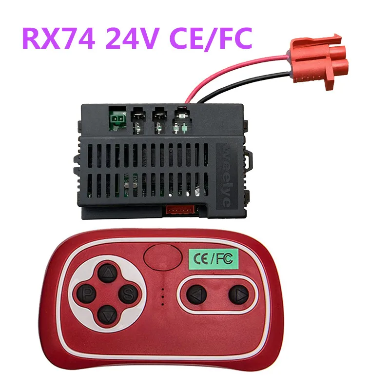 RX74 24V Kids Powered  car 2.4G Bluetooth Remote Control and Receiver   for Children Electric Ride On Car Replacement Parts