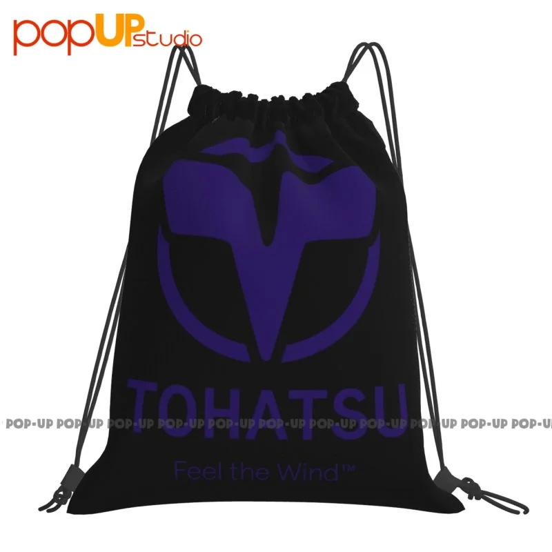 Tohatsu Feel The Wind Logo Drawstring Bags Gym Bag Foldable Storage Bag