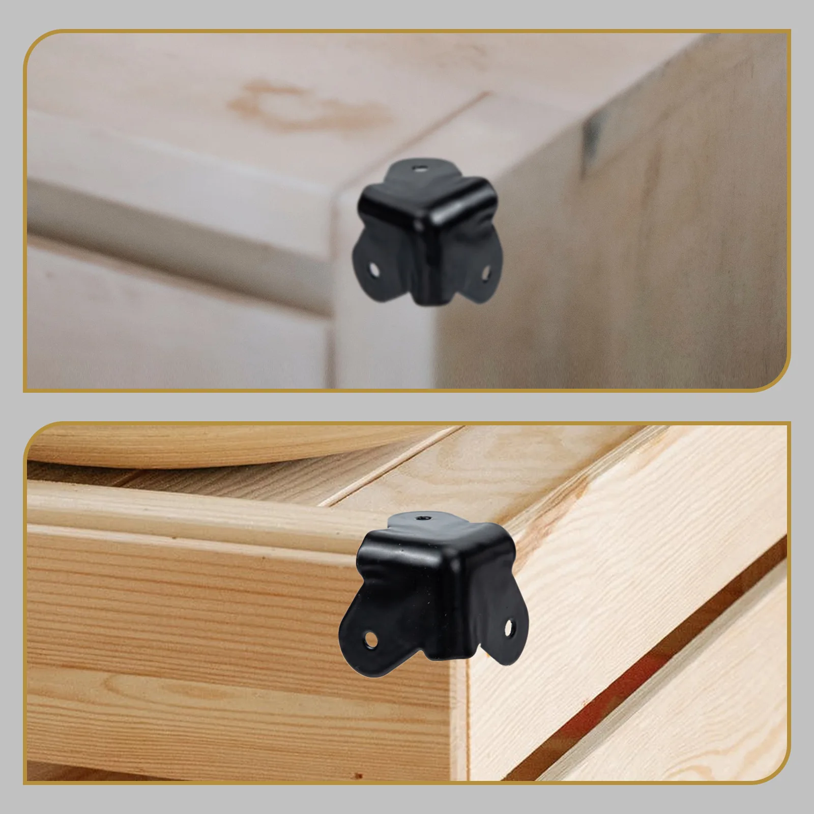 

1 set Metal Corner Guard For Speaker Durable Angle Protector Cabinet Furniture Safety Edge Protection Hardware Bracket