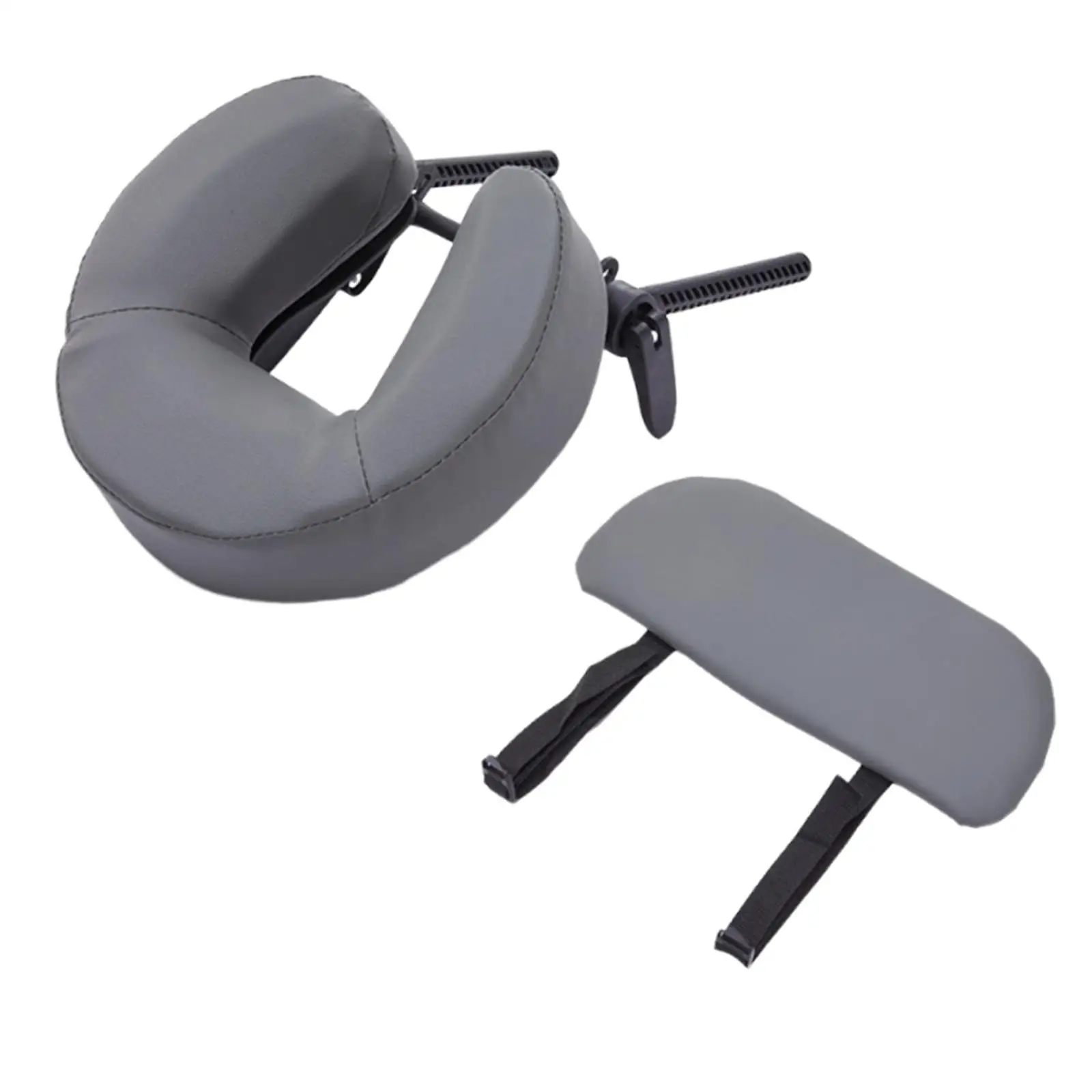 Universal Face Down Massage Table Headrest Pillow Adjustable PU Comfort for Salon Home Spa