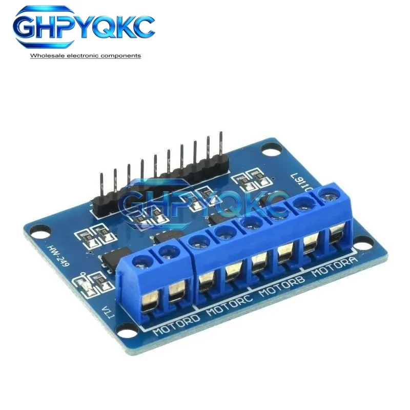 GHPYQKC L9110S 4-Channel DC Motor Driver Board - 4-Way H-Bridge Control Module for Smart Car Robotics