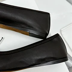 Dave&Di 2025 SS New Collection Minimalist Women's Shoes French Elegant Bow Sheepskin Soft And Comfortable Flat Shoes Women