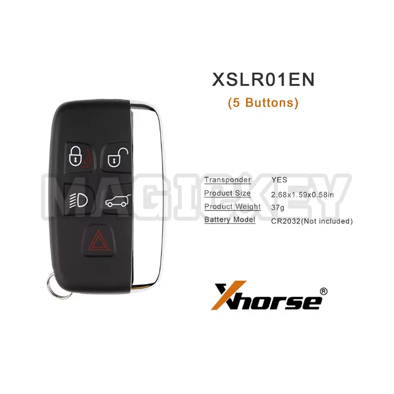 1/2/5PCS Xhorse XSLR01EN XM38 para Land Rover Tipo XM38 Chave Inteligente Recentemente adiciona 8A 4D