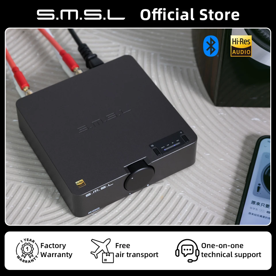 K*K様 S.M.S.L A100 高解像度パワーアンプ S.M.S.L A100 Bluetooth 5.0 パワーアンプ HI-FI クラスD デジタルアンプ