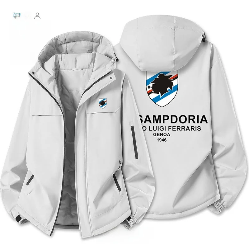 Jaqueta de Algodão Grossa da Sampdoria, Liga Italiana, Casaco Unissex para Fãs de Futebol, Moda de Inverno ao Ar Livre, Fibra...