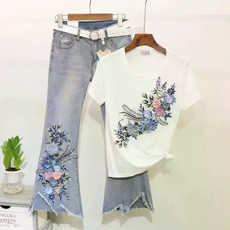 

DIY Embroidered Patches Big Floral Embroidery Patches Long String Flowers Clothes Iron On Patch Decor