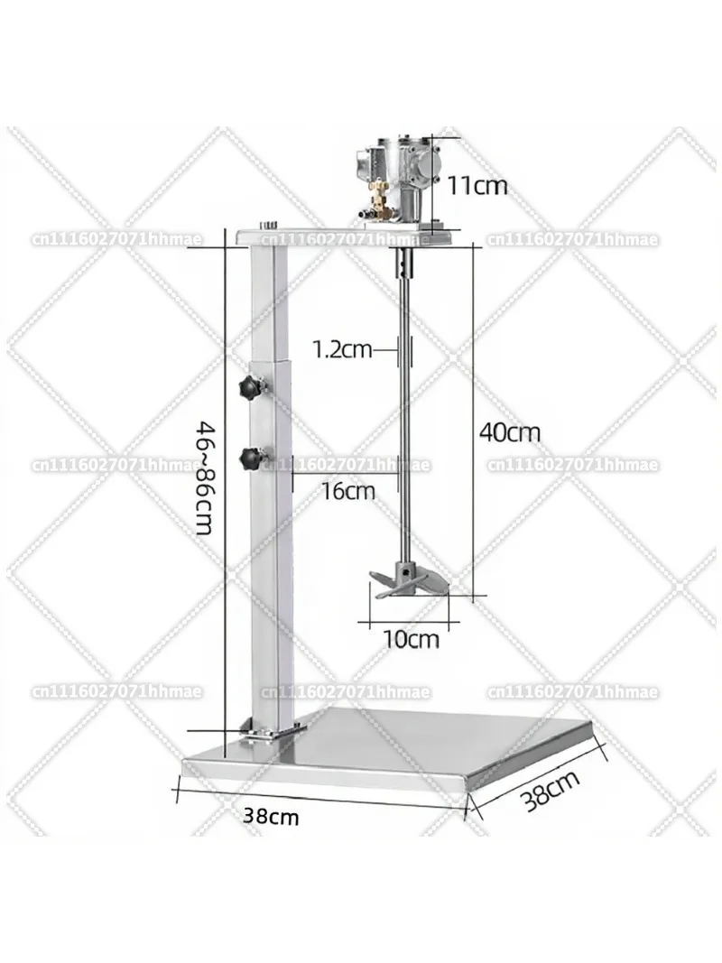 Industrial Pneumatic Mixer Glue Liftable Air Mixing Machine Paint Ink Agitator Stirrer 5 Gallon 60L Tank Liquid Dispersing Tool