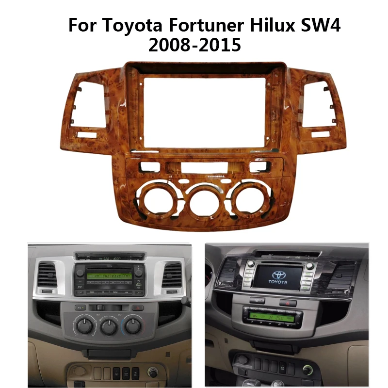 9 inch Car Radio Frame Kit Install Dash Panel Fascia Trim For TOYOTA Fortuner Hilux SW4 2008 2009 2010 2011 2012 2013 2014 2015