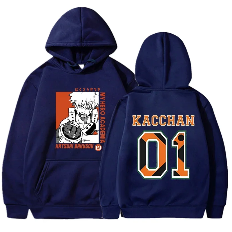 Hot Anime Bakugou Katsuki Printing Hoodies Loose Sweatshirt Women Men Harajuku Personality Long Sleeve Casual Tops